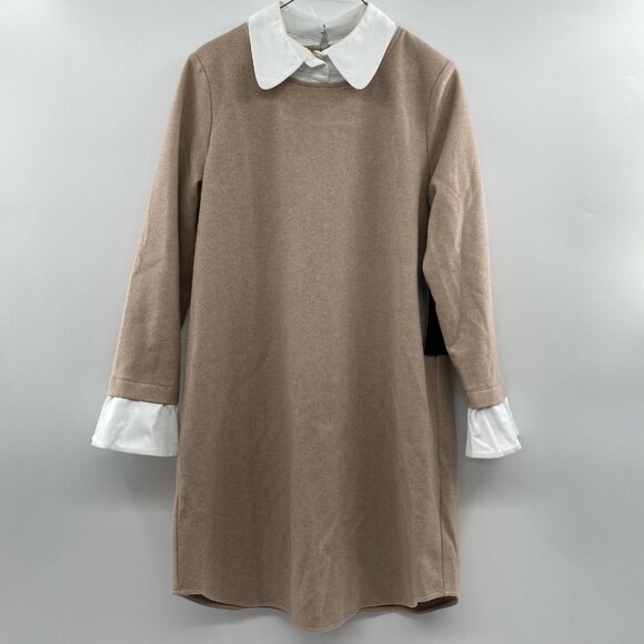 Tuckernuck Dresses & Skirts - Tuckernuck Women's Sandwhisp Dakotah Dickey Peter Pan Collar Dress Shift L NWT*